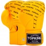 Top King "Full Impact Single Tone" Боксерские Перчатки Тайский Бокс Yellow